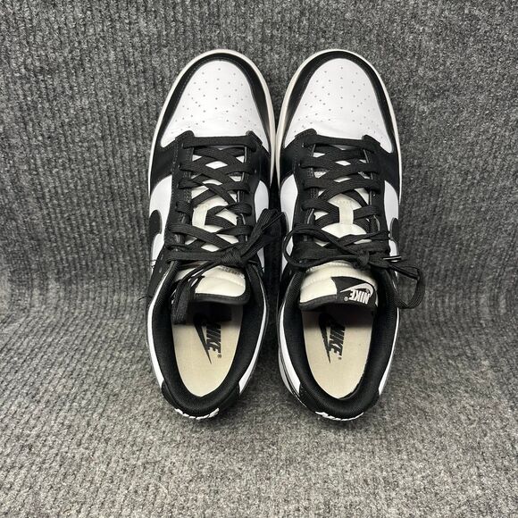 Nike Dunk Low Retro Panda Black White Leather Shoes Mens Size 10 DD1391-100 main image 5